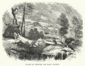 La peste du tonnerre et de la pluie, Rubens (gravure) - English School