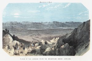 Plaine du Jourdain depuis les montagnes au-dessus de Jéricho - English School