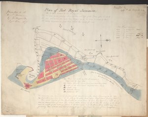 Plan de Port Royal Jamaïque, tel qu