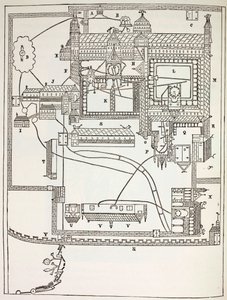 Plan du monastère bénédictin de Canterbury