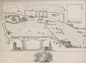 Plan des banlieues nord-ouest de Londres autour de St Giles in the Fields - English School