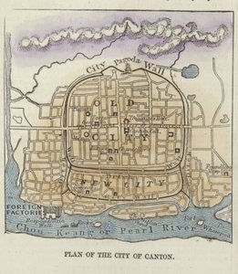 Plan de la ville de Canton - English School