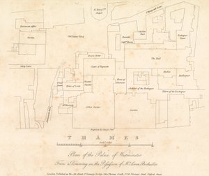 Plan du palais de Westminster, Londres - English School