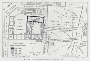 Plan des écoles, vers 1575 - English School