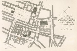Plan des théâtres de Covent Garden, Londres - English School
