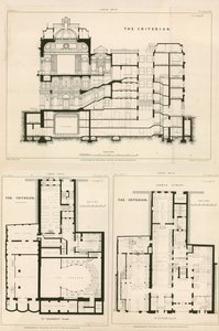 Plans du Criterion Theatre - English School