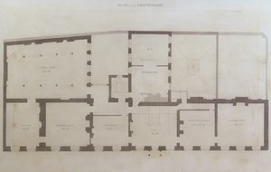 Plans du rez-de-chaussée du 21 Albemarle Street après les premières modifications de la maison après son acquisition par l