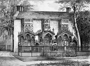 Plas Newyyd, près de Llangollen, Pays de Galles, la résidence de Lady Eleanor Butler et Miss Ponsonby - English School