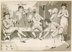 Jeu de balle. XVIIIe siècle - English School