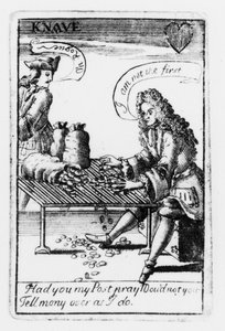 Cartes à jouer commémorant la guerre de Succession d