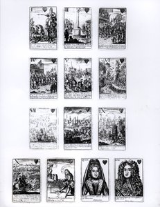 Cartes à jouer commémorant la guerre de Succession d