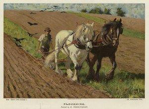 Labourage par H Wheelwright - English School