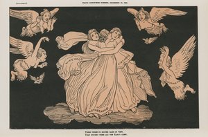 Caricature politique (lithographie couleur) - English School