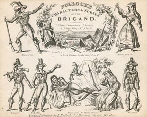 Personnages et scènes de Pollock dans Le Brigand