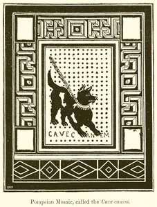 Mosaïque pompéienne, appelée le Cave Canem - English School