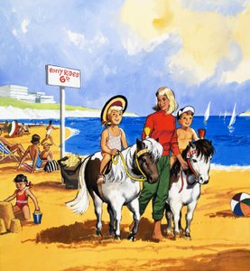 Promenades à poney à la plage - English School