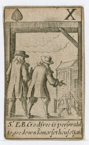 Carte à jouer du Complot Populaire (gravure) - English School