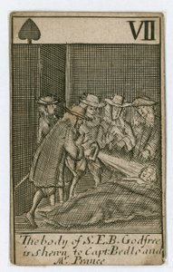 Carte à jouer du Complot Populaire (gravure) - English School