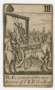 Carte à jouer du Complot Populaire (gravure) - English School