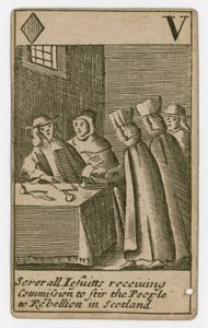 Carte à jouer du complot papiste - English School
