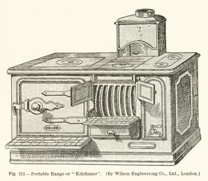 Cuisinière portable ou Kitchener, par Wilson Engineering Company; Londres