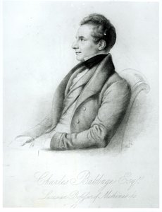 Portrait de Charles Babbage (1792-1871) 1832 - English School