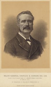 Portrait de Charles George Gordon - English School
