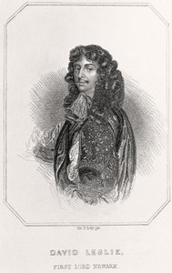 Portrait de David Leslie, 1er Lord de Newark, 1835 - English School