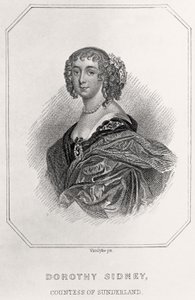 Portrait de Dorothy Sidney, Comtesse de Sunderland, 1835 - English School