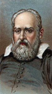 Portrait de Galilée - Galileo Galilei - De la série Leaders of Men - Chromolithographie - École anglaise, 20e siècle. - English School