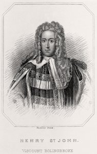 Portrait de Henry St. John, vicomte Bolingbroke - English School