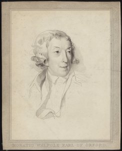 Portrait de Horace Walpole - English School