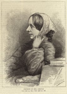 Portrait de Jane Welsh, épouse de Thomas Carlyle