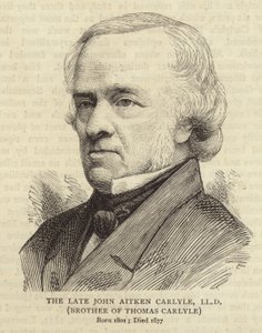 Portrait de John Aitken Carlyle, frère de Thomas Carlyle - English School