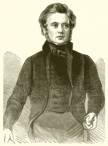 Portrait de John Bright en 1843 - English School