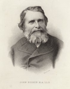 Portrait de John Ruskin - English School
