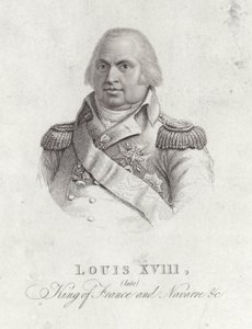 Portrait du roi Louis XVIII - English School