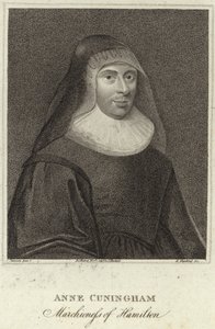 Portrait de Lady Ann Cunningham, Marquise de Hamilton - English School