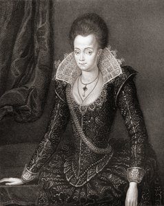 Portrait de Lady Arabella Stuart (1575-1615) de Lodges British Portraits, 1823 - English School