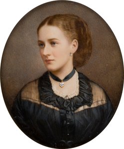 Portrait de Lady Ida Lumley, vicomtesse Newport 1870, ensuite comtesse de Bradford (1848-1936) - English School