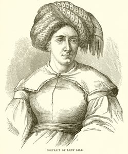 Portrait de Lady Sale - English School