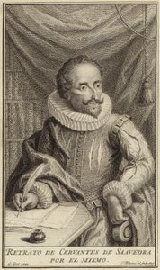 Portrait de Miguel de Cervantes - English School