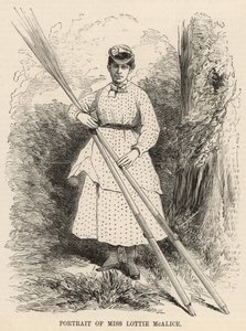 Portrait de Mlle Lottie McAlice - English School