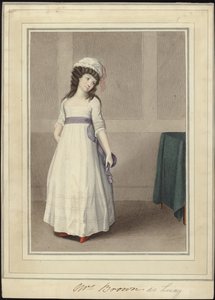 Portrait de Mme Brown en tant que Lucy - English School