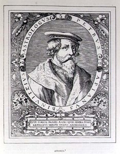 Portrait de Petrus Apianus (1501-52) de The Narrative and Critical History of America, édité par Justin Winsor, Londres, 1886 - English School