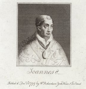 Portrait du Pape Jean VIII - English School