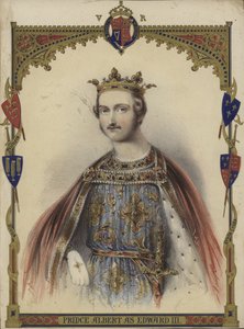 Portrait du prince Albert en roi Édouard III