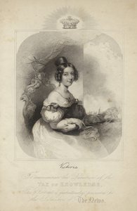 Portrait de la reine Victoria - English School