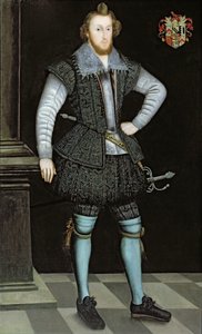 Portrait de Sir Edward Fox de Gwrrnego - English School
