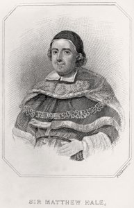 Portrait de Sir Mathew Hale, 1835 - English School
